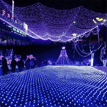 Cadena de luces LED para exteriores, alambre, boda, navidad, Decoraciones, fiesta interior, parque, césped, luces de hadas, 3x2M 2024 - compra barato