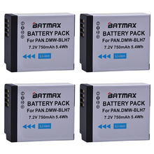 4-Pack Batteries for Panasonic DMW-BLH7, DMW-BLH7E ,DMW-BLH7PP,DMW BLH7 / BLH7E and For Lumix DMC-GM1,DMC-GM1 k Digital Camera 2024 - buy cheap