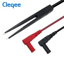 Cleqee-instrumento de teste componente lcr p1510, pinça de chumbo sonda para teste de multímetro 2024 - compre barato