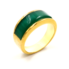 Green Stone Wedding Bands Rings for Men Jewelry Punk Gold-Color Engagement Ring Large Stone Ring Women Jewelry Wholesale 2024 - buy cheap