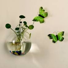 Настенный стеклянный цветочный горшок ваза Террариум контейнер домашний сад Декор шар 2024 - купить недорого