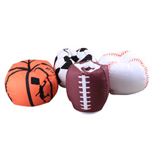 Toys storage bag Canvas football basketball bean bags Storage beanbag Home Clothes Storage bin 2024 - buy cheap