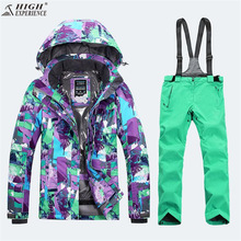 Лыжная куртка для женщин, лыжная куртка для катания на горных лыжах, зимний теплый костюм для женщин 2024 - купить недорого