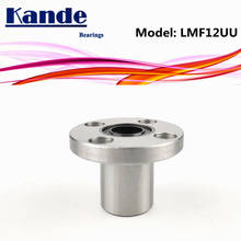 Kande Bearings LMF12 UU  2pcs/lot LMF12UU Round Flange Linear Ball Bearing 12mm LMF12 2024 - buy cheap