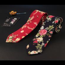 Corbatas ajustadas de flores para Hombre, corbata estrecha Floral, rosa, azul marino, novedad de 2017 2024 - compra barato