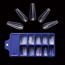 100 шт., прозрачные накладные ногти для дизайна ногтей 2024 - купить недорого