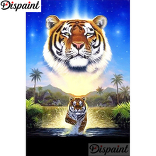Необычная полная квадратная/круглая дрель 5D DIY Алмазная картина "Животные тигр пейзаж" 3D вышивка крестиком домашний Декор подарок A18911 2024 - купить недорого