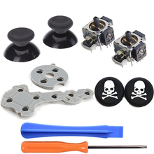 Conductivo de silicona Pad + 3D analógico vibración Joystick + pulgar Stick basculante de Cap + 2x silicona para XBOX360 controlador 2024 - compra barato