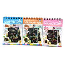 Scratchbook Scratch Stickers Note Book Drawing Sketchbook Creative Imagination Development Toy Stationery Children Gift 2024 - buy cheap