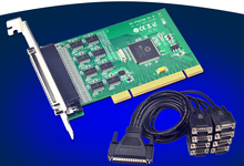 8 Portas RS232 DB9 com Adaptador PCI Host Controller Cartão Proteção ESD com Cabo Serial 2024 - compre barato