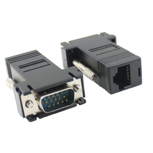 10pcs/lot 15PIN VGA to RJ45 connector New VGA Extender Male To Lan Cat5 Cat5e RJ45 Ethernet Female Adapter 2024 - buy cheap