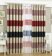 New Arrival Modern Parttern pastoral Blackout Curtains for Living Room Bedroom Sheer Curtains 100% Blackout Stripe Window Drape 2024 - buy cheap