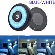 blue-white Car Reading Interior Light USB Charge Roof Magnet Ceiling Light For Car RV Camper Caravan Universal 2024 - buy cheap