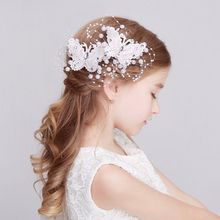 Classic Red White Butterfly Hair Pins Princess Wedding Hair Accessories Fashion Girl's Hair Clip Flower Girl Hair Jewelry 2024 - buy cheap