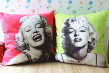 Marilyn Monroe Audrey Hepburn Micro Plush Velvet  Home Decor cushion Linen cotton pillow sofa cushions decorative Throw Pillow 2024 - buy cheap