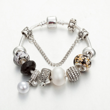 Annapaer-pingentes de corrente tipo cobra, braceletes com contas de pérola, vintage, joias da moda para mulheres b18017, 2019 2024 - compre barato