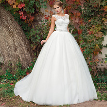 Vestido de noiva, vestido de princesa, roupa de baile de luxo com renda 2024 - compre barato