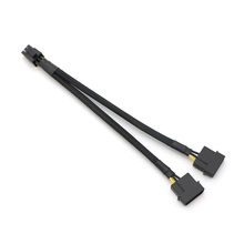 Кабель адаптера питания 20 шт./лот Dual IDE Molex 4Pin к GPU/ PCI-E 6Pin. 2024 - купить недорого