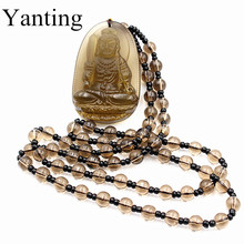 Yanting ice stone pendant necklace fashion long sweater chain necklace women new necklaces & pendants friend birthday gift 011 2024 - buy cheap