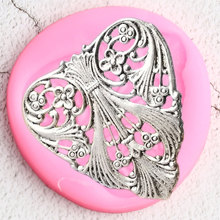 Heart Lace Silicone Molds Flower Cupcake Topper Fondant Mold Baby Birthday Cake Decorating Tools Candy Chocolate Gumpaste Moulds 2024 - buy cheap