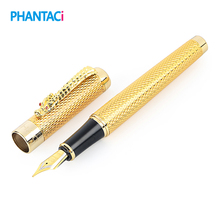 High Quality Eastern Dragon Design Fountain Pen Luxury Brand Office Business Writing Pens for School Student Stationery Supply 2024 - buy cheap