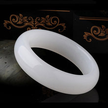 KYSZDL-pulsera de piedra blanca Natural para mujer, brazalete elegante de moda, regalo para mujer, versión estrecha, envío gratis 2024 - compra barato