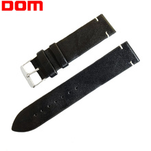 DOM Men's Watch Watchbands Leather Strap Watch Band 18mm 20mm 22mm Foldable Clasp Wristband Belt Watch Accessories Watch Strap 2024 - buy cheap
