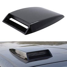 Capô decorativo de fluxo de ar preto abs + alumínio, capa de ventilação, guarnição universal para carro bmw audi ford 2024 - compre barato
