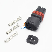 10 sets 3 Pin Female Wiring Waterproof Electrical Connector Auto housing plug 2024 - buy cheap