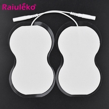 Raiuleko 10PCS 8.9*5.5cm Gourd Type Pad Electrode Pads for Digital TENS Therapy Machine Electronic Physiotherapy Massager Pad 2024 - buy cheap