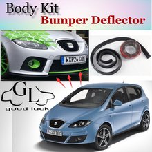 Bumper Lip Deflector Lips For SEAT Altea Front Spoiler Skirt For TopGear Friends Car Tuning View / Body Kit / Strip 2024 - buy cheap