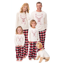 2021 ano novo família natal pijamas família combinando roupa pai mãe filha menina menino conjunto de roupas de natal pijamas 2024 - compre barato