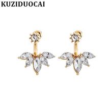 Kuziduocai-pendientes de cristal con forma Circular para mujer, joyería de moda, Circonia cúbica, zirconia, circonita, zirconita, colorida, regalo para mujer, E-560 2024 - compra barato