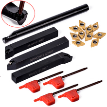18pcs/set DCMT070204 Carbide Insert And 12mm Boring Bar Tool Holder With Wrench For Lathe Turning Tool 2024 - buy cheap