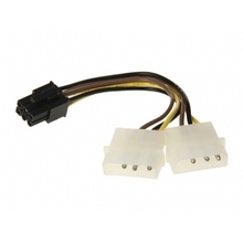 200pcs / lots IDE Hard Disk 4 p to 6 p PCI-e Video Card Power Cable PCI Express 6-p , Free shipping By Fedex 2024 - buy cheap