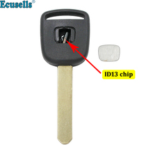 Estojo para chave de transponder em branco, fob com chip id13 13 para honda civic tablete s2000 pilot element odyssey com lâmina hon66 2024 - compre barato