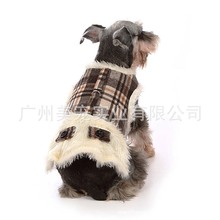 Pet Dog Clothes Warm Thicken Autumn Winter Dog Harness Grid Coat Jacket Pet Clothing For Small puppy Dogs Costume Jumpsuit 2024 - купить недорого