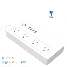Smart WiFi Power Strip 3AC UK/US/EU Outlet 4USB Charger Ports Power Socket Remote Timing Voice Control For Alexa Google Home 2024 - buy cheap