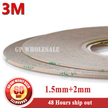 1.5mm/2mm width 3M 9495LE 300LSE Clear Strong Double Sided Clear Sticky Tape for Samsung Iphone Screen Frame Touch Panel Joint 2024 - buy cheap