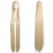 2019 barato 420g 60 polegada 150cm longo cosplay perucas holloteen festa anime peruca reta cabelo bege cosplay peruca para meninas femininas 2024 - compre barato