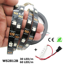 DC5V 1m/5m WS2812B 30LED 60LED/m 5050 RGB Dream Color LED Pixel Strip Black/White PCB WS2812 IC IP30/IP65/IP67 With Controller 2024 - buy cheap