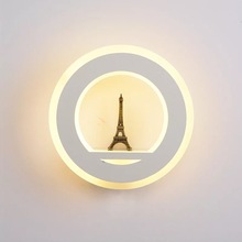 Luminária de parede infantil com led v/v, para estudo, sala de estar, varanda, banheiro, cilindro, torre de paris 2024 - compre barato