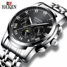 2019 Drop Shipping HAIQIN Top Brand Men Mechanical Watch Automatic Fashion Luxury Stainless Steel Mens Watches Relogio Masculino 2024 - buy cheap