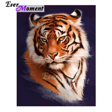 Ever Moment Diamond Painting Tiger Picture Of Rhinestone 5D DIY Decoration For Home Diamond Embroidery Full Square ASF1632 2024 - buy cheap