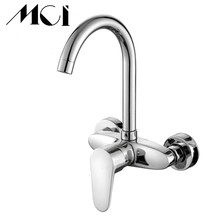 Chrome Double Holes Single Handle tap 360 Degree Rotation Wall Mounted Cold and Hot Water Purification kitchen faucet Mci 2024 - buy cheap