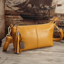 Famous Brand Genuine Leather Women Messenger Bag High Quality Cow Leather Small Crossbody Shell Bag Mini Fashion Shoulder Bag 2024 - buy cheap