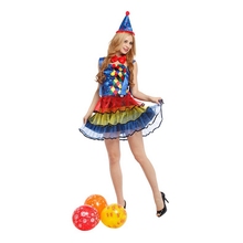 Senhoras circo cutie palhaço traje carnaval vestido roupas para as mulheres fantasia festa de halloween carnaval trajes cosplay 2024 - compre barato