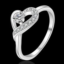 Бесплатная доставка 925 ювелирные изделия посеребренные ювелирные изделия кольцо модное серебряное покрытие Цирконий для женщин и мужчин кольцо на палец SMTR150 2024 - купить недорого