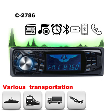 1 Din Bluetooth Электроника авто радио в-тире 12 в SD USB MP3 плеер C-2786 пульт дистанционного управления FM Aux вход приемник 2024 - купить недорого