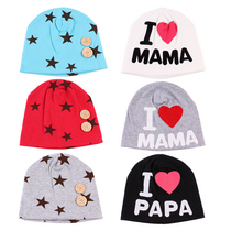 2016 bebé Unisex algodón 6-36 meses accesorios de fotografía recién nacido bebé niña botón sombrero gorra con corazón térmico suave gorros con estrella 2024 - compra barato